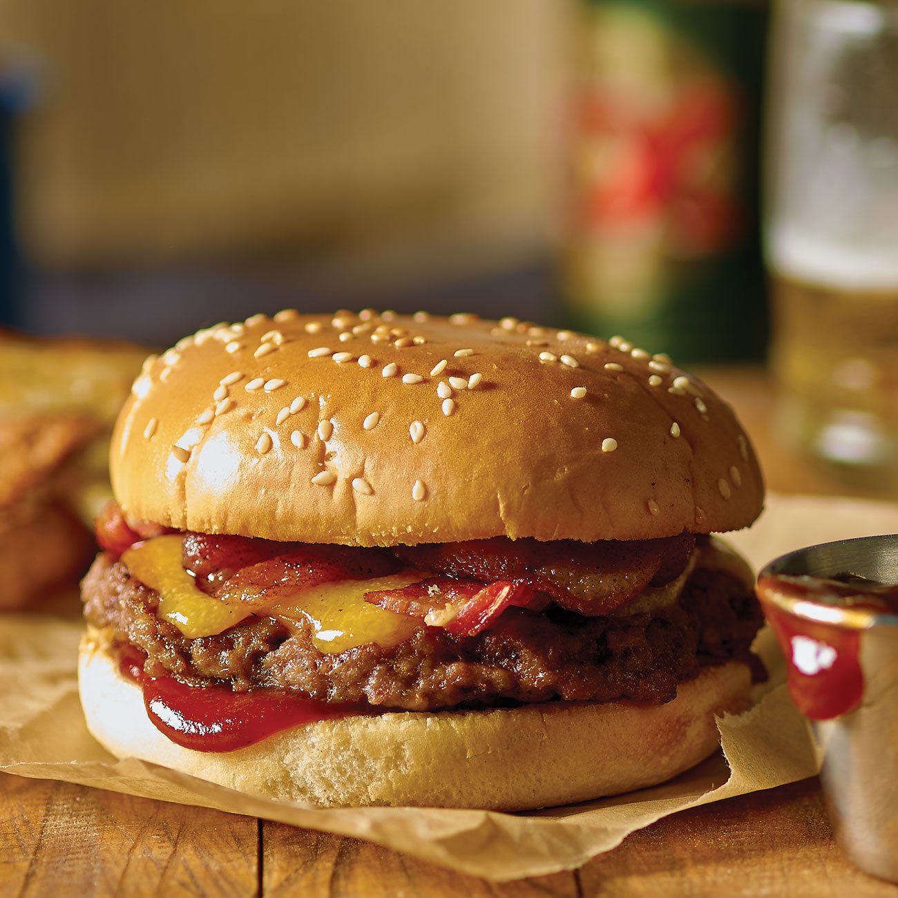 Grilled Bacon Cheeseburgers - Out Grilling