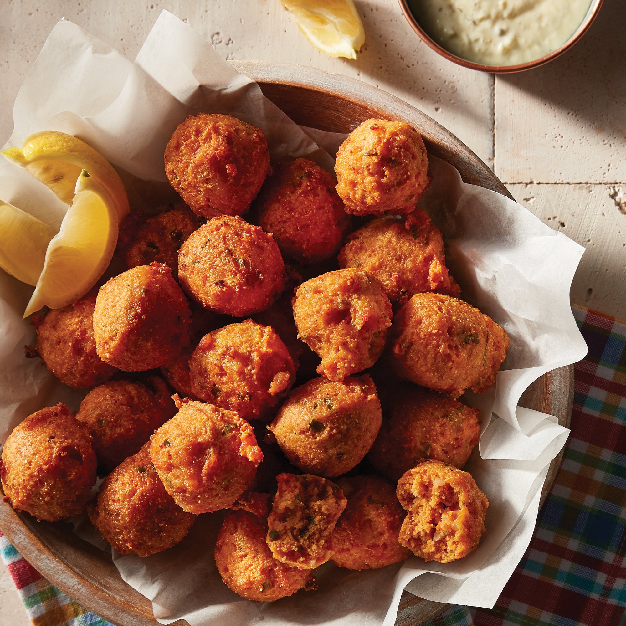 Spicy Shrimp Hush Puppies Recipe From H E B