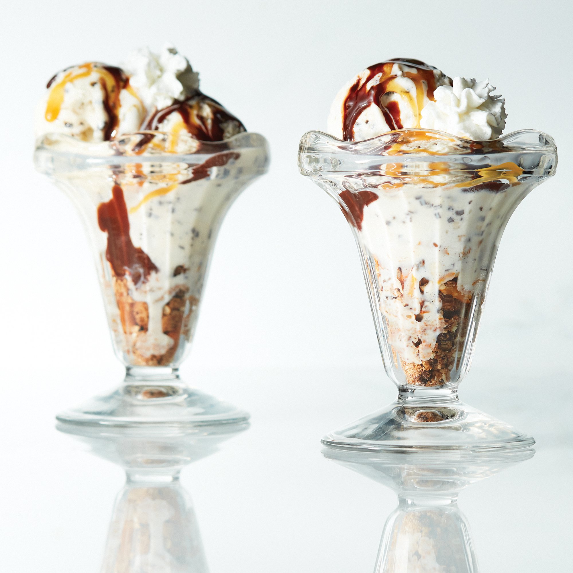 Stracciatella Sundae with Cookie and Pretzel Crumble Recipe from H-E-B