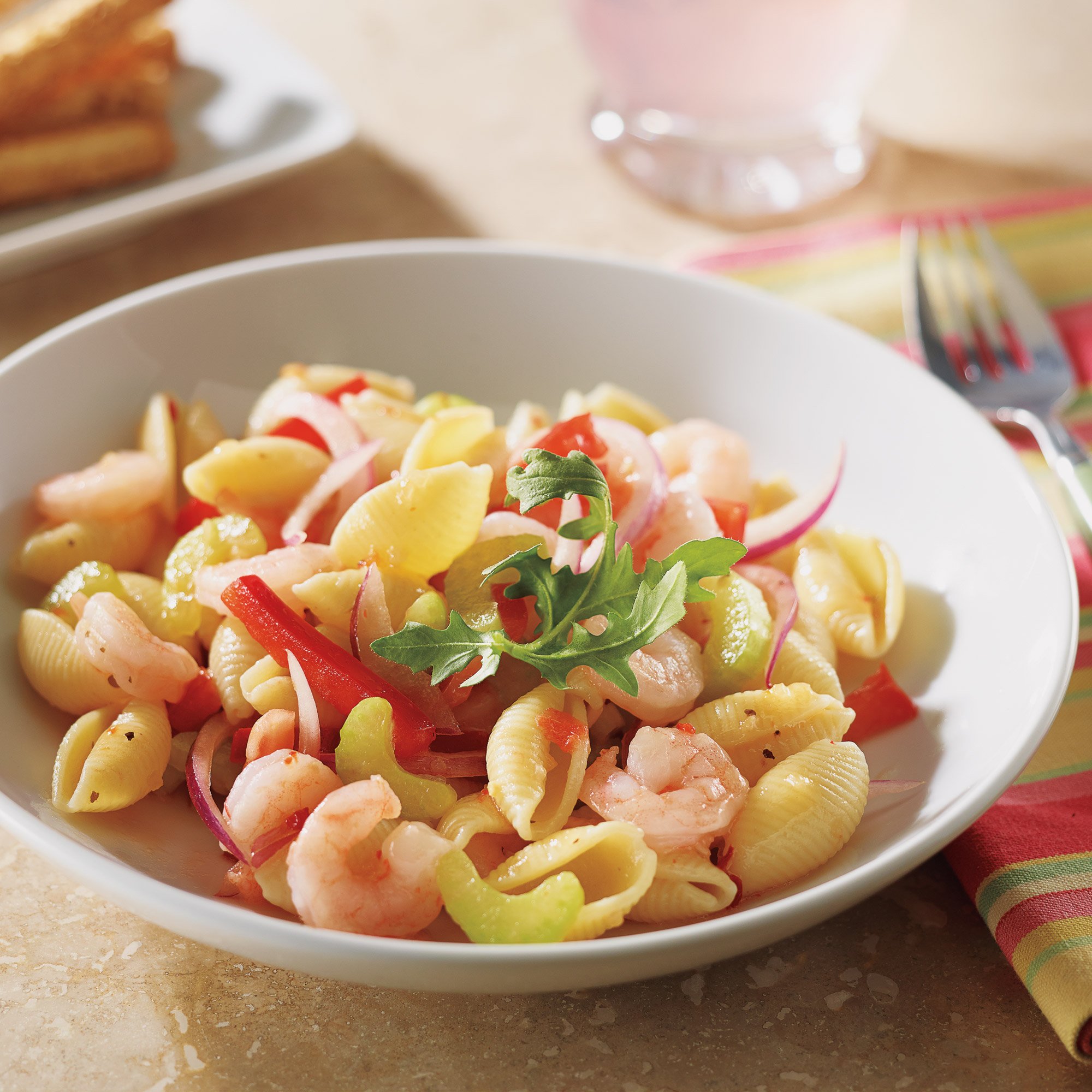 Texas Pasta & Shrimp Salad Recipe from H-E-B