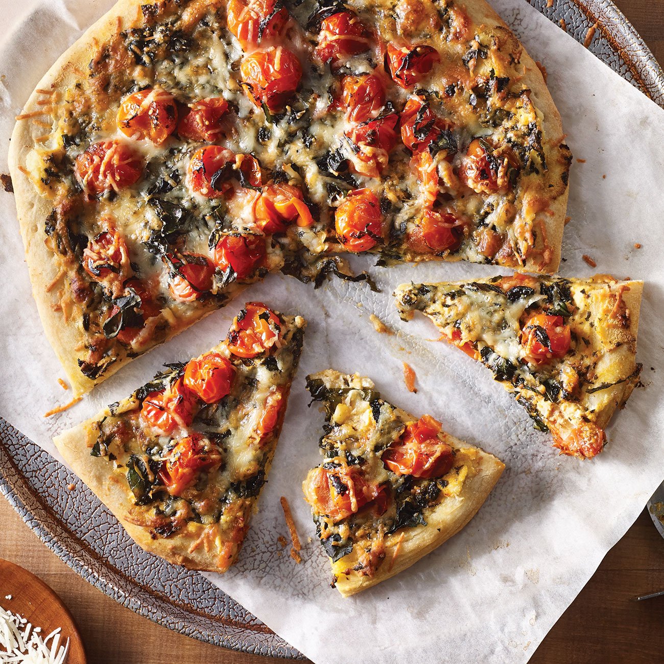 Truffle and Ricotta Pizza with Blistered Tomatoes Recipe from H-E-B