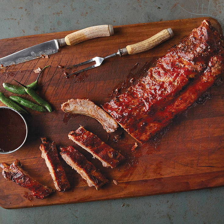 Applewood salt & pepper glazed ribs