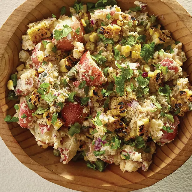 Grilled Corn Potato Salad