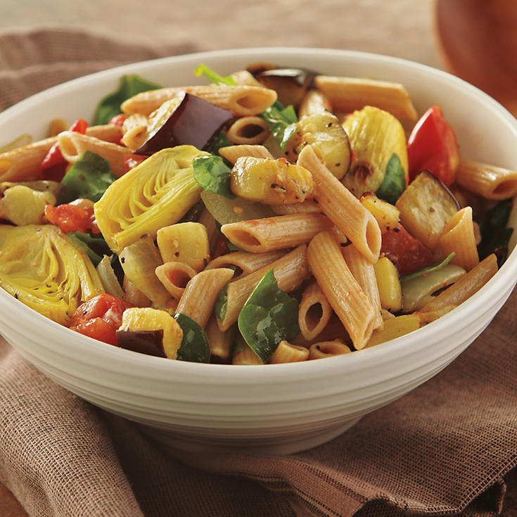Roasted eggplant pasta