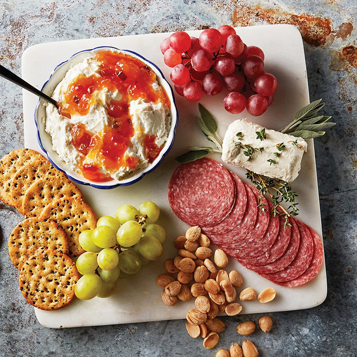 Roasted habanero charcuterie spread