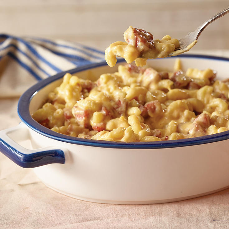 Smoked sausage mac and cheese