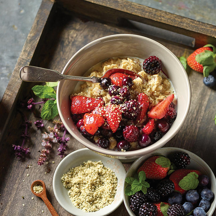 Warm Berry Oat Bowl